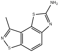 Thiazolo[5,4-e][1,2]benzisothiazole, 2-amino-8-methyl- (7CI,8CI) Struktur