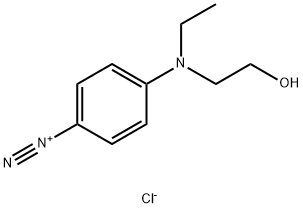 4-[ethyl(2-hydroxyethyl)amino]benzenediazonium chloride Struktur