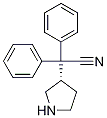 (S)-2,2-diphenyl-2-(pyrrolidin-3-yl)acetonitrile Struktur