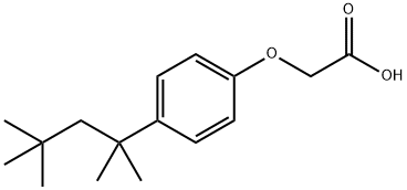 Acetic acid, [4-(1,1,3,3-tetramethylbutyl)phenoxy]- Struktur