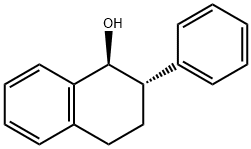 trans-2-Phenyl-1,2,3,4-tetrahydro-1-naphthol Struktur