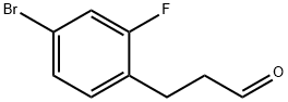 Benzenepropanal, 4-broMo-2-fluoro- Struktur