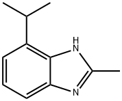 1H-Benzimidazole,2-methyl-4-(1-methylethyl)-(9CI) Struktur