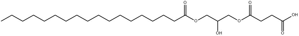 Butanedioic acid, mono[2-hydroxy-3-[(1-oxooctadecyl)oxy]propyl]ester Struktur