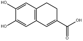 2-Naphthalenecarboxylic acid, 3,4-dihydro-6,7-dihydroxy- (9CI) Struktur