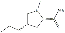 2-Pyrrolidinecarboxamide,1-methyl-4-propyl-,D-cis-(8CI) Struktur