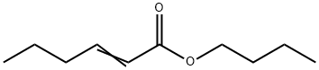 2-Hexenoic acid, butyl ester Struktur