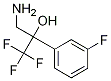 3-AMino-1,1,1-trifluoro-2-(3-fluorophenyl)propan-2-ol Struktur