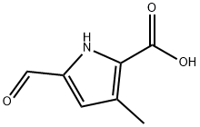 1H-Pyrrole-2-carboxylic acid, 5-formyl-3-methyl- (9CI) Struktur