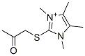 1,3,4,5-tetramethyl-2-((2-oxopropyl)thio)imidazolium Struktur