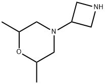 4-(azetidin-3-yl)-2,6-dimethylmorpholine Struktur