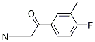 3-(4-fluoro-3-Methylphenyl)-3-oxopropanenitrile Struktur