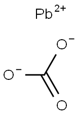 Lead carbonate Struktur