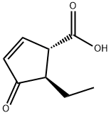 2-Cyclopentene-1-carboxylicacid,5-ethyl-4-oxo-,trans-(9CI) Struktur