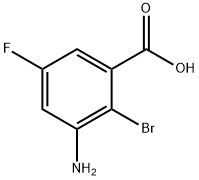 Benzoic acid, 3-aMino-2-broMo-5-fluoro- Struktur