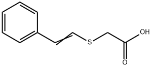 2-(STYRYLTHIO)ACETIC ACID Struktur