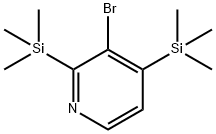 Pyridine, 3-bromo-2,4-bis(trimethylsilyl)- (9CI) Struktur