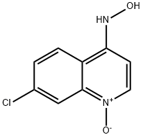 Quinoline, 7-chloro-4-(hydroxyamino)-, 1-oxide Struktur