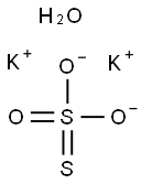 POTASSIUM THIOSULFATE HYDRATE Struktur