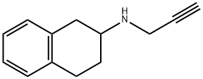 2-NAPHTHALENAMINE, 1,2,3,4-TETRAHYDRO-N-2-PROPYNYL-, HYDROCHLORIDE Struktur