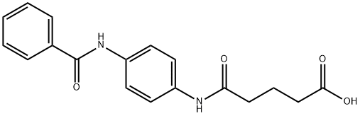 PENTANOIC ACID, 5-[[4-(BENZOYLAMINO)PHENYL]AMINO]-5-OXO- Struktur