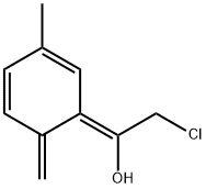 Ethanol, 2-chloro-1-(3-methyl-6-methylene-2,4-cyclohexadien-1-ylidene)-, (Z)- (9CI) Struktur