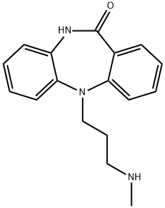 5,10-Dihydro-5-[3-(methylamino)propyl]-11H-dibenzo[b,e][1,4]diazepin-11-one Struktur