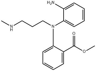 2-[(2-Aminophenyl)[3-(methylamino)propyl]amino]benzoic acid methyl ester Struktur