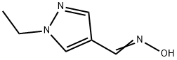 1H-Pyrazole-4-carboxaldehyde,1-ethyl-,oxime(9CI) Struktur