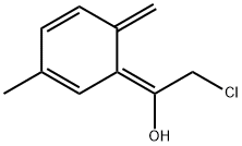 Ethanol, 2-chloro-1-(3-methyl-6-methylene-2,4-cyclohexadien-1-ylidene)-, (E)- (9CI) Struktur