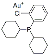 chloro(dicyclohexylphenylphosphine)gold(I) Struktur