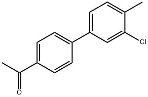 1-[4-(3-chloro-4-methylphenyl)phenyl]ethanone Struktur