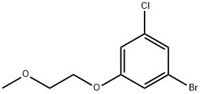 1-Bromo-3-chloro-5-(2-methoxyethoxy)benzene Struktur