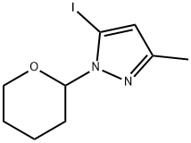 5-Iodo-3-methyl-1-(oxan-2-yl)pyrazole Struktur