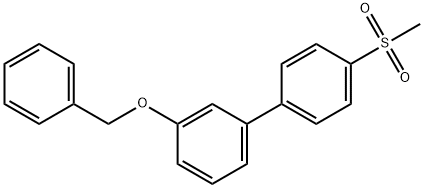 3-(Benzyloxy)-4'-methanesulfonylbiphenyl Struktur