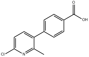 6-Chloro-3-(4-carboxyphenyl)picoline Struktur