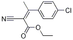 2-Butenoic acid, 3-(4-chlorophenyl)-2-cyano-, ethyl ester Struktur