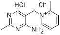 1-((4-AMMONIO-2-METHYL-5-PYRIMIDINYL)METHYL)-2-METHYLPYRIDINIUM DICHLORIDE Struktur