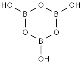 Trihydroxyboroxine Struktur