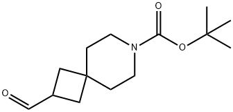 7-Azaspiro[3.5]nonane-7-carboxylic acid, 2-formyl-, 1,1-dimethylethyl ester Struktur