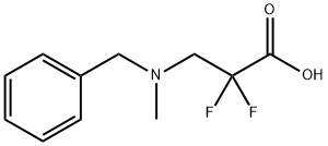 3-[Benzyl(Methyl)aMino]-2,2-difluoropropanoic Acid Struktur