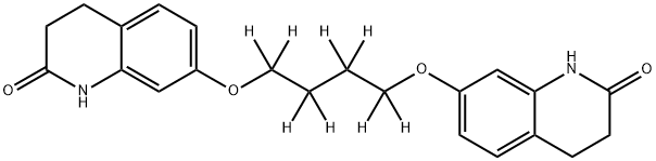 1,4-Bis[3,4-dihydro-2(1H)-quinolinon-7-oxy]butane-d8 Struktur