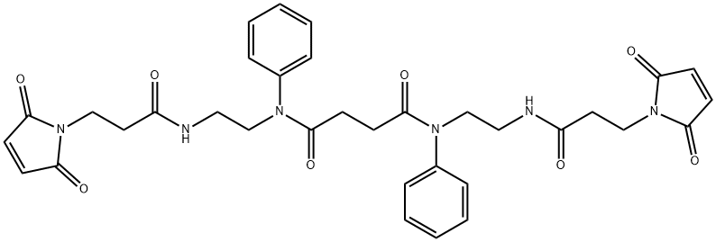 Succinyl Bis[(phenyliMino)-2,1-ethanediyl]bis(3-MaleiMidopropanaMide) Struktur