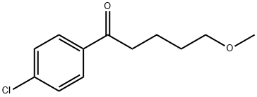 1-(4-Chlorophenyl)-5-Methoxy-1-pentanone Struktur