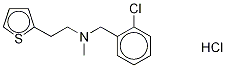 N-Methyl-N-[2-chlorobenzyl)]-2-thiopheneethanaMine Hydrochloride Struktur