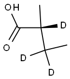 (R)-2-Methylbutyric Acid-d3 Struktur