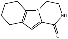 3,4,6,7,8,9-hexahydropyrazino[1,2-a]indol-1(2H)-one Struktur