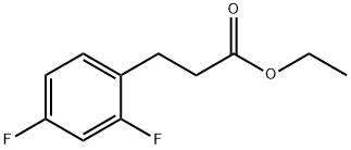 3-(2,4-DIFLUORO-PHENYL)-PROPIONIC ACID ETHYL ESTER Struktur