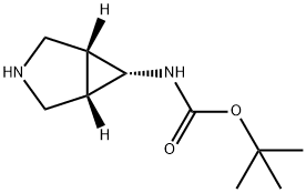 Carbamic acid, (1alpha,5alpha,6beta)-3-azabicyclo[3.1.0]hex-6-yl-, 1,1-dimethylethyl ester Struktur