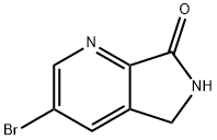 7H-Pyrrolo[3,4-b]pyridin-7-one, 3-broMo-5,6-dihydro- Struktur